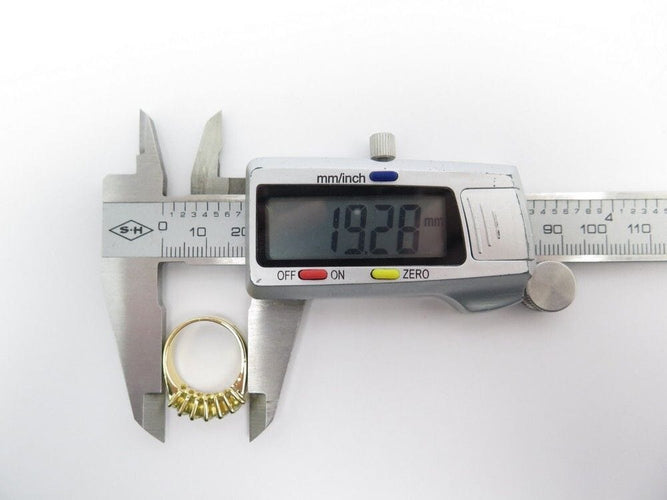 Bague 52 bague t52 en or jaune 18k et diamants 1.75 carats vvs 58 Facettes 234469