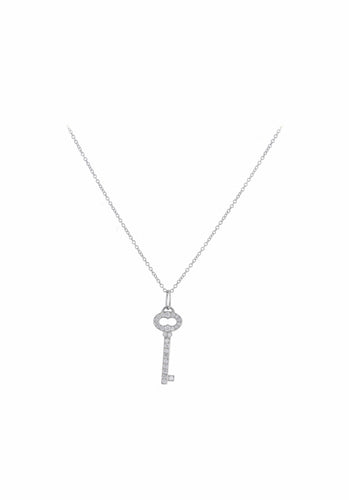 Collier Collier TIFFANY & CO Clé Ovale Vintage en Platine 950/1000 58 Facettes 60268-55857