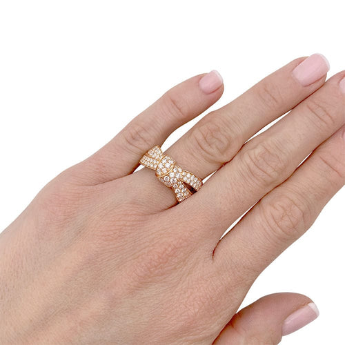 Bague 54 Bague Chaumet, "Liens Séduction", or rose et diamants. 58 Facettes 32252