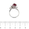 Bague 59 Bague rubis cabochon et diamants 58 Facettes 33076
