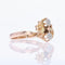 Bague 57 Bague 3 ors motifs floraux ancienne 58 Facettes 22-447B