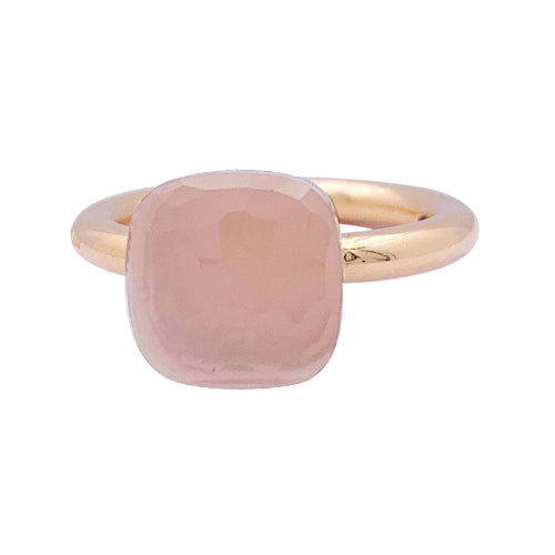 Bague 53 Bague Pomellato, "Nudo Classic", deux ors et quartz rose. 58 Facettes 33267