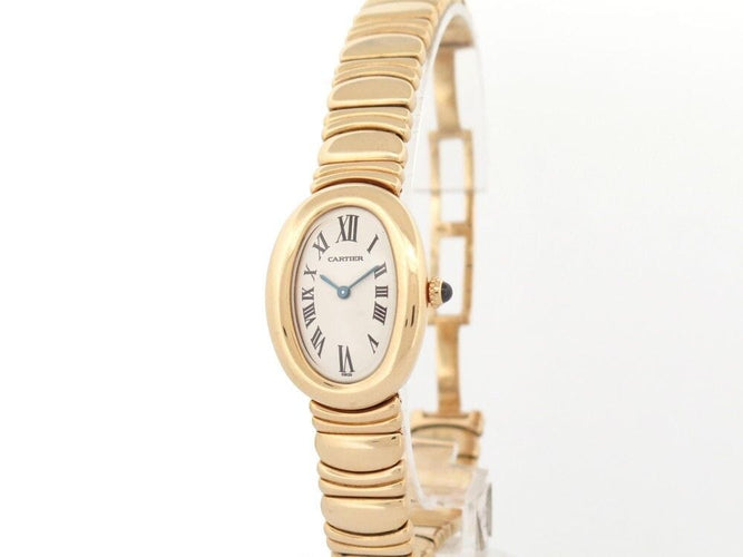 Montre montre CARTIER baignoire pm 31 mm en or jaune 18k quartz 58 Facettes 257010