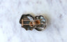 Broche Broche vintage abstraite or rose et argent 58 Facettes