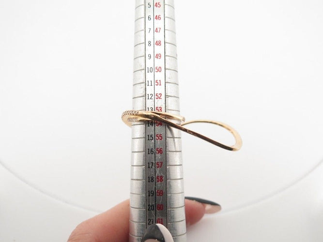 Bague 54 bague 2 doigts en or jaune 18k et 74 diamants 0.296ct 58 Facettes 247853