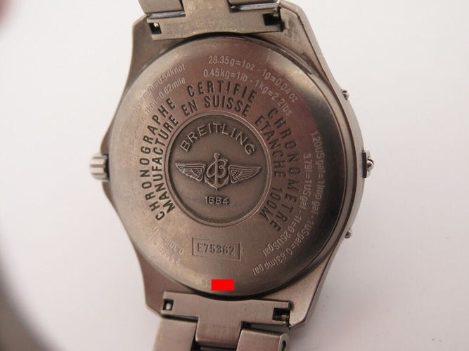 Montre montre BREITLING aerospace e75362 40 mm titane quartz chronographe 58 Facettes 253046