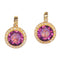 Boucles d'oreilles Boucles d'oreilles améthyste perles 58 Facettes 23240-0487