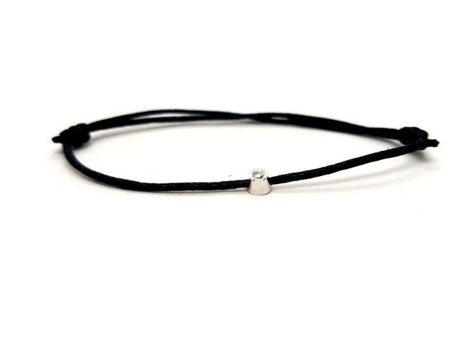 Bracelet Bracelet Cordon Or blanc Diamant 58 Facettes 578851RV