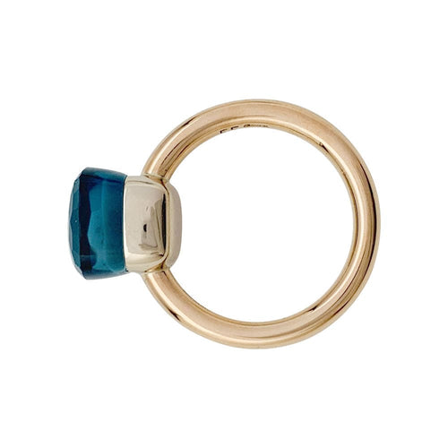 Bague 55 Bague Pomellato,"Nudo Classic, or blanc, or rose, topaze blue London. 58 Facettes 31116D