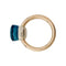 Bague 55 Bague Pomellato,"Nudo Classic, or blanc, or rose, topaze blue London. 58 Facettes 31116D