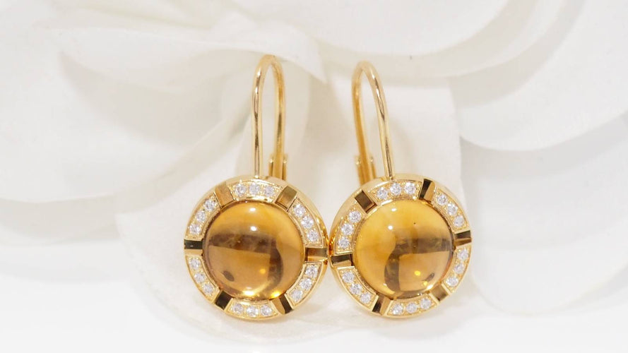 Boucles d'oreilles Chaumet - boucles d'oreilles or jaune 58 Facettes 32115