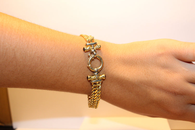 Bracelet Bracelet maille plate 58 Facettes 10613