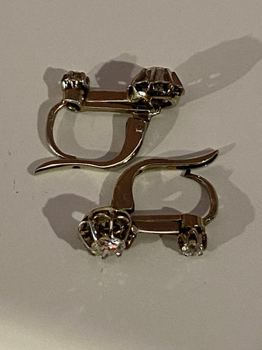 Boucles d'oreilles Dormeuses diamants 58 Facettes