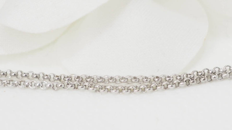 Collier 37cm Chopard - Collier Happy Diamonds cœur en or blanc et diamant 58 Facettes 32410