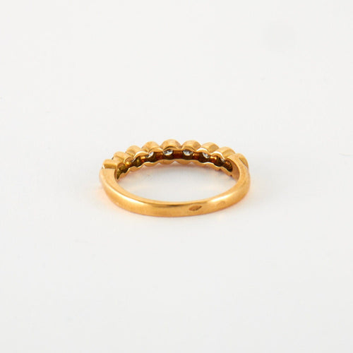 Bague 50 Bague en Or jaune & diamants 58 Facettes