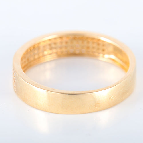 Bague Bague en or jaune et diamants 58 Facettes