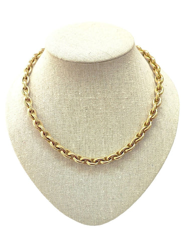 Collier Collier Mailles Ovales Fuselées or jaune 58 Facettes RA-180/1