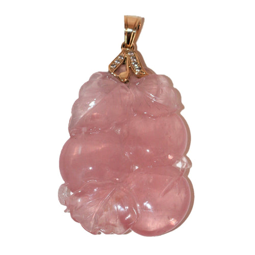 Pendentif Pendentif Quartz Rose & Or jaune 58 Facettes 537