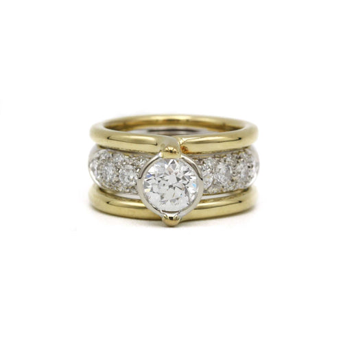 Bague Bague 2 ors Diamants 58 Facettes 230338R