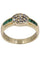 Bague 56 BAGUE MODERNE ÉMERAUDES ET DIAMANTS 58 Facettes 041141