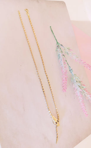 Collier Collier Serpent motifs écailles Or Jaune 58 Facettes AA 1483