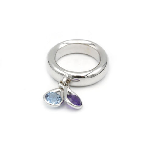 Bague 53 Bague Améthyste et Topaze 58 Facettes 230335R