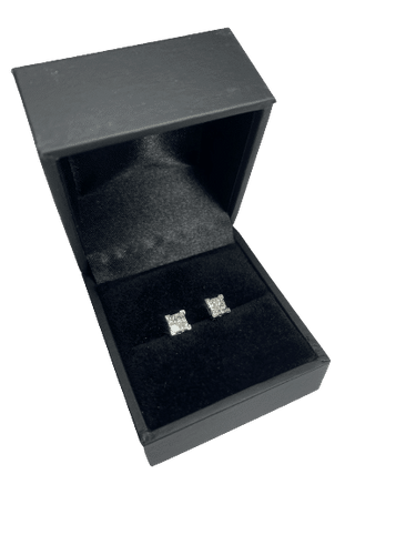 Boucles d'oreilles BOUCLES D'OREILLES PUCES DIAMANTS PRINCESSES 58 Facettes