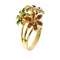 Bague 49 Bague fleurs émaillées 58 Facettes 32423