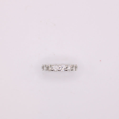 Bague Alliance américaine tour complet Diamants 3cts 58 Facettes