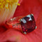 Bague 54 Bague ancienne art déco tourmaline coussin et diamants 58 Facettes 23-067