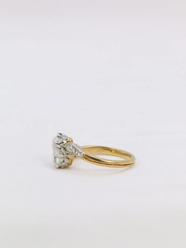 Bague Bague toi et moi Belle Epoque diamants taille ancienne 58 Facettes 852