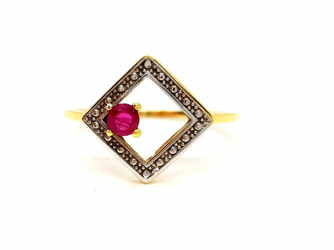Bague 56 Bague Or jaune Rubis 58 Facettes 870451CD