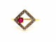 Bague 56 Bague Or jaune Rubis 58 Facettes 870451CD