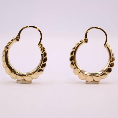 Boucles d'oreilles Petite créoles rondes 58 Facettes