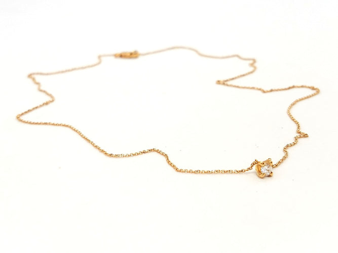 Collier Collier Or rose Diamant 58 Facettes 578739RV