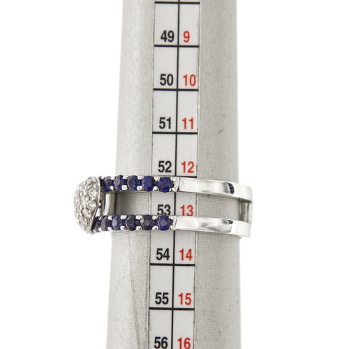 Bague 53 Bague saphirs diamants 58 Facettes 30559