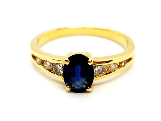 Bague 52 Bague Or jaune Saphir 58 Facettes 1468784CN