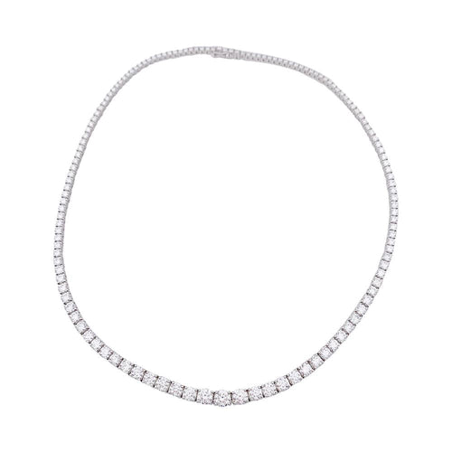Collier Collier rivière diamants en or blanc. 58 Facettes 33229