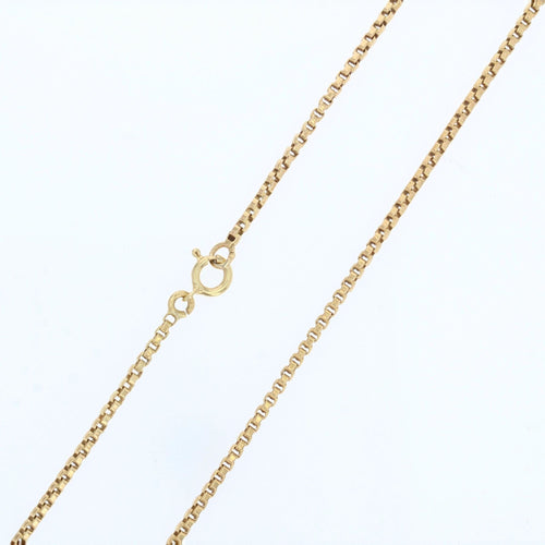 Collier Longue chaîne maille cube or jaune 58 Facettes 99-229