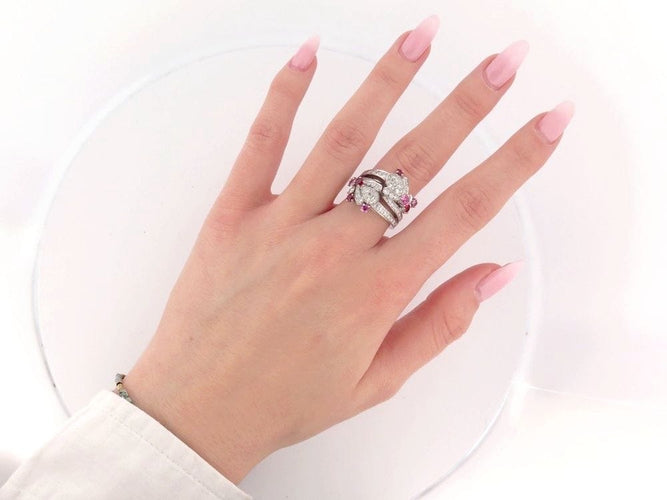 Bague 55 bague CHAUMET bee my love or blanc 18k diamant 1.1ct diamond 55 58 Facettes 250945