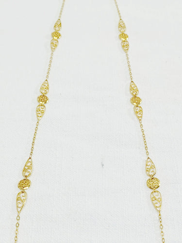 Collier Sautoir Art Nouveau Or Filigrané 58 Facettes 3074/1