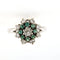 Bague 53 Bague Margueritte Diamants & Emeraude 58 Facettes 6087c