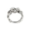 Bague 53 Bague gourmette Or blanc Diamants 58 Facettes 35796
