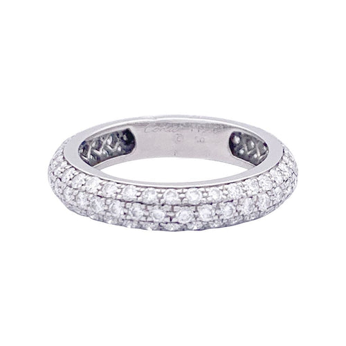 Bague 50 Alliance Cartier platine, diamants. 58 Facettes 33532