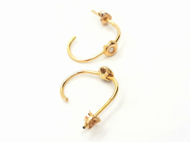 Boucles d'oreilles Boucles d'oreilles Or rose Diamant 58 Facettes 579276RV