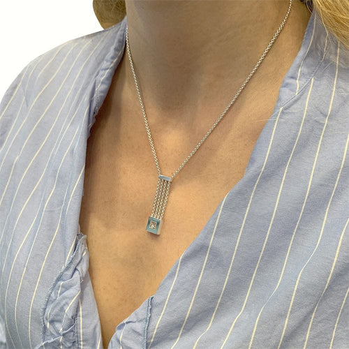 Collier Collier Chopard, "Happy Diamonds", or blanc, diamants. 58 Facettes 31385