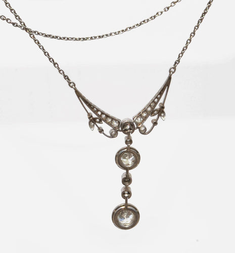 Pendentif Pendentif en platine et diamant 58 Facettes 0