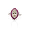 Bague 49 Bague Or blanc Diamant Rubis 58 Facettes 24936
