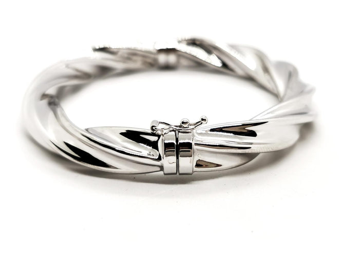 Bracelet Bracelet Jonc Or blanc 58 Facettes 1913076CN