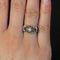 Bague 54 Bague vintage or blanc saphir blanc solitaire 58 Facettes 20-179B